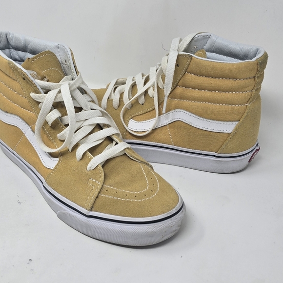 Vans SK8 Hi-Off The Wall Yellow UNISEX W 8.5 Men 7 Skateboarding grungecore, sma - Picture 2 of 10